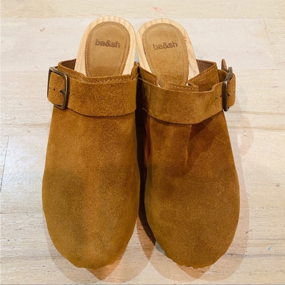 Ba&sh Paris yellow suede clogs - Picture 5 of 10